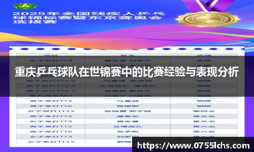 重庆乒乓球队在世锦赛中的比赛经验与表现分析